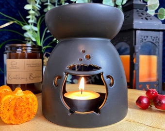 Cauldron Cut Out Wax Burner & Melts Gift Set | Starter Pack. Apothecary Oil Diffuser Statement Piece. Home Fragrance Bundle Gift For Her.