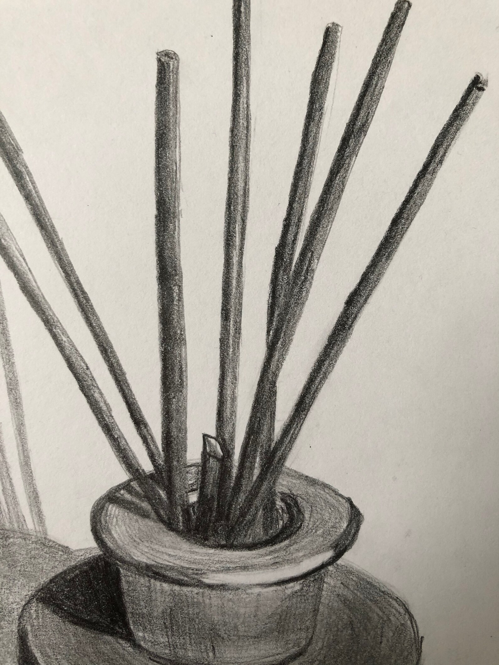 Aroma Bottle Drawing Original Poster With Pencil Aroma Etsy