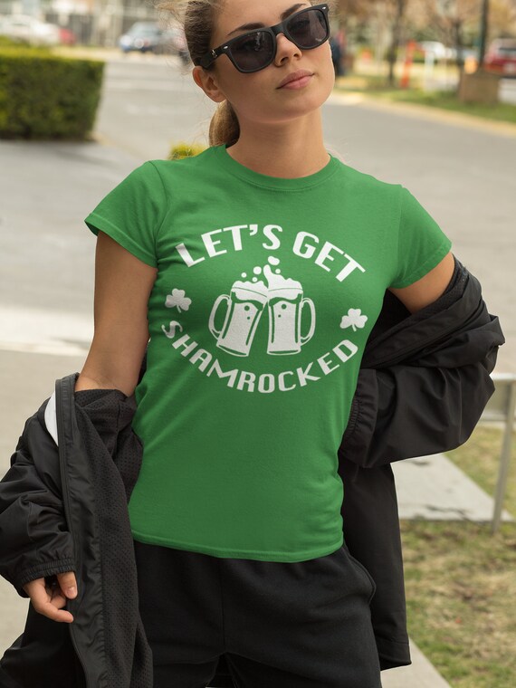 St Patricks Day Let's Get Shamrocked T 