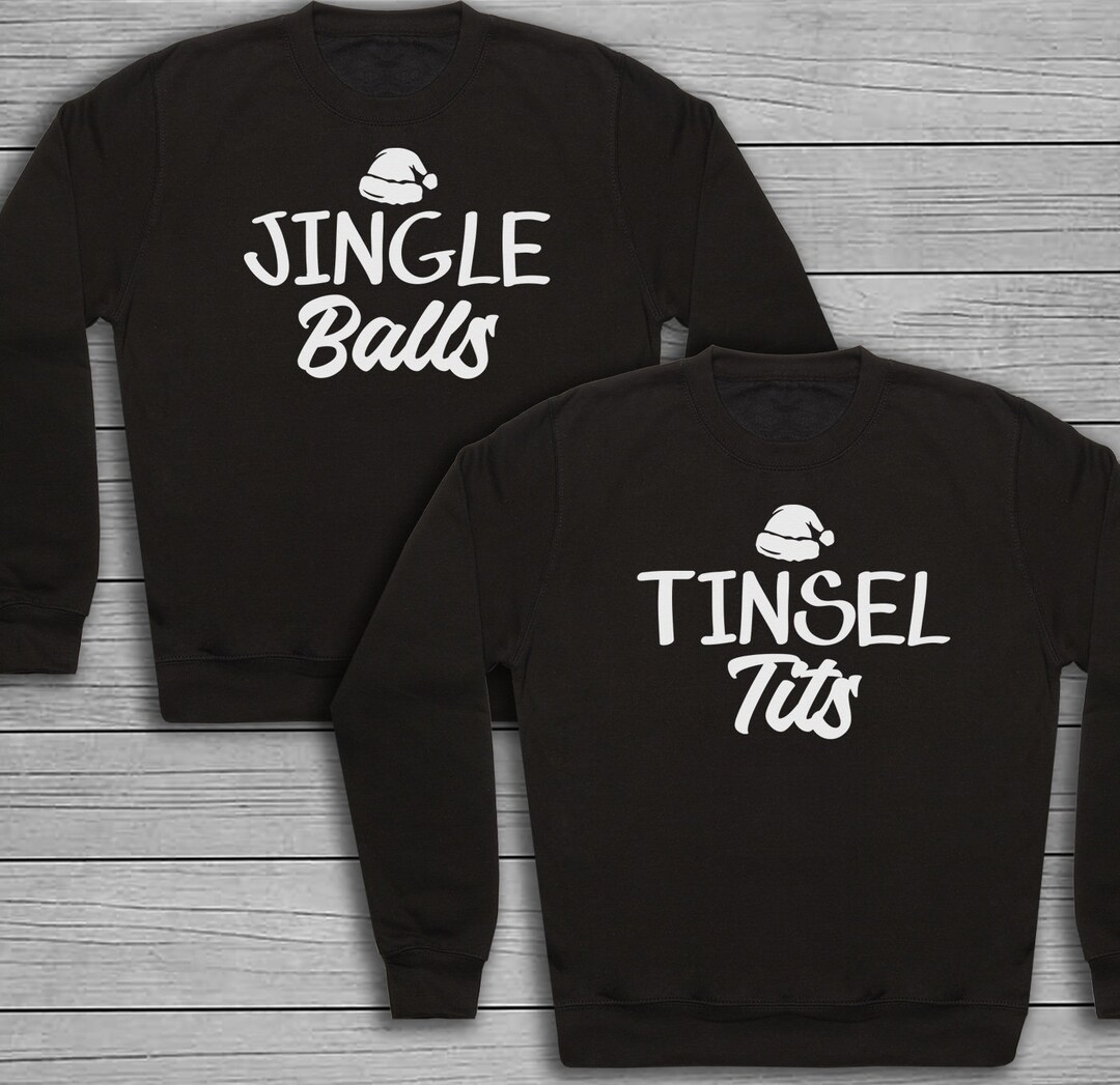 Jingle Balls & Tinsel Tits Matching Christmas Sweater Set for Etsy