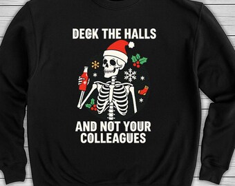 Deck The Halls Not Your Family Divertente Natale Per Adulti Felpa - Foto 10