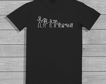 Your Personalised Stick Family - Men's T-Shirt - Dad Gift - Birthday - Father's  Day - Dad - Men's - Personalised