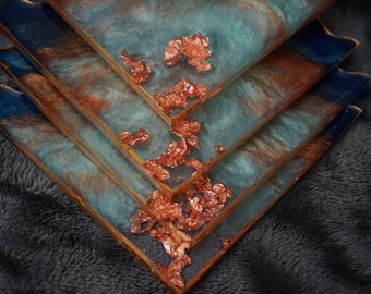 Handmade Resin Coaster Set of 4
