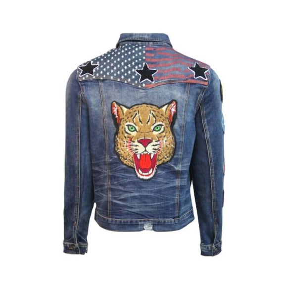 Gucci // Blue & Gold Horsebit Denim Jacket – VSP Consignment