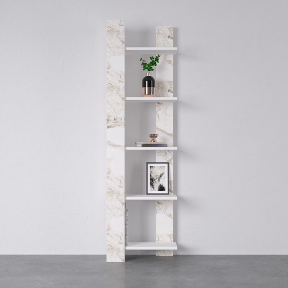 Browser Tall Add-On Bookcase, White Oak / White