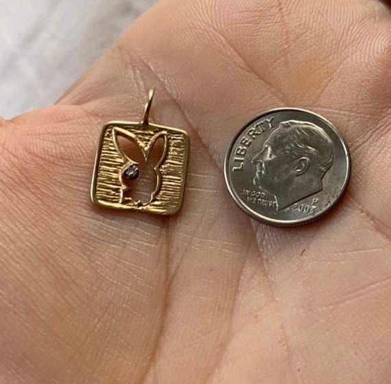 Vintage 14k Playboy bunny charm
