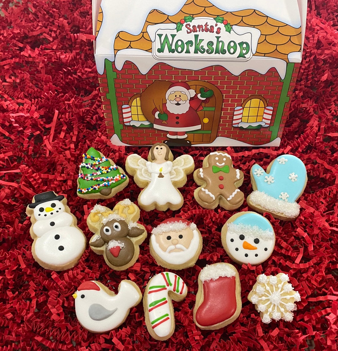Christmas Sugar Cookies, Christmas Mini Cookies, Custom Sugar Cookies