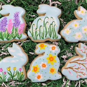 Spring cookies, Spring sugar cookies, Flower cookies decorated, Flower gifts, Personalized Flower cookie, Flower sugar cookies