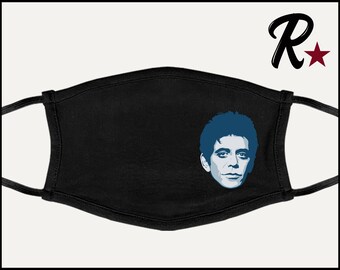 Lou Reed (Premium Face Mask w/ Ear Loops)