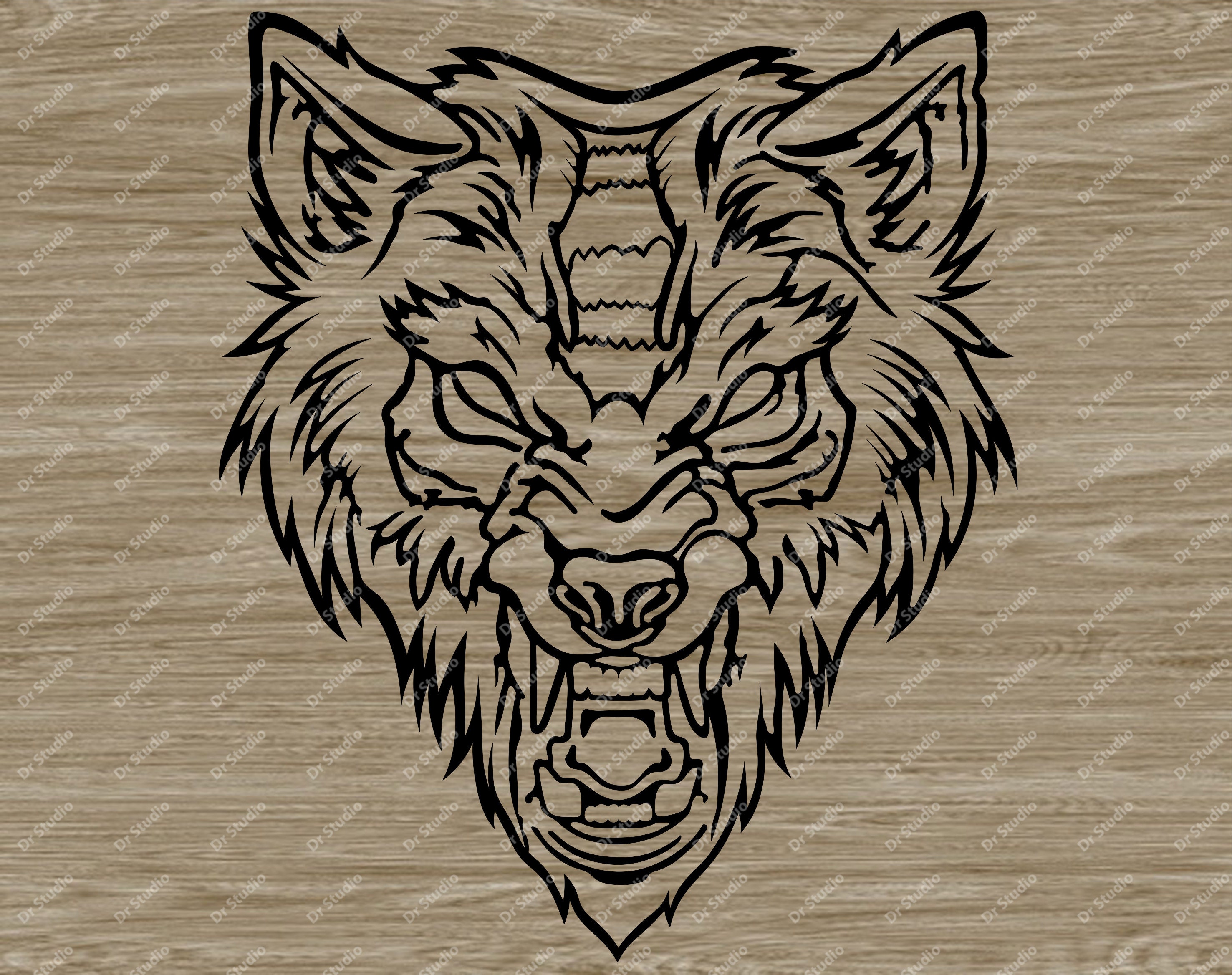 Wolf Svg. Digital File for Laser Engraving, Printing, Wall Decor. DIY ...