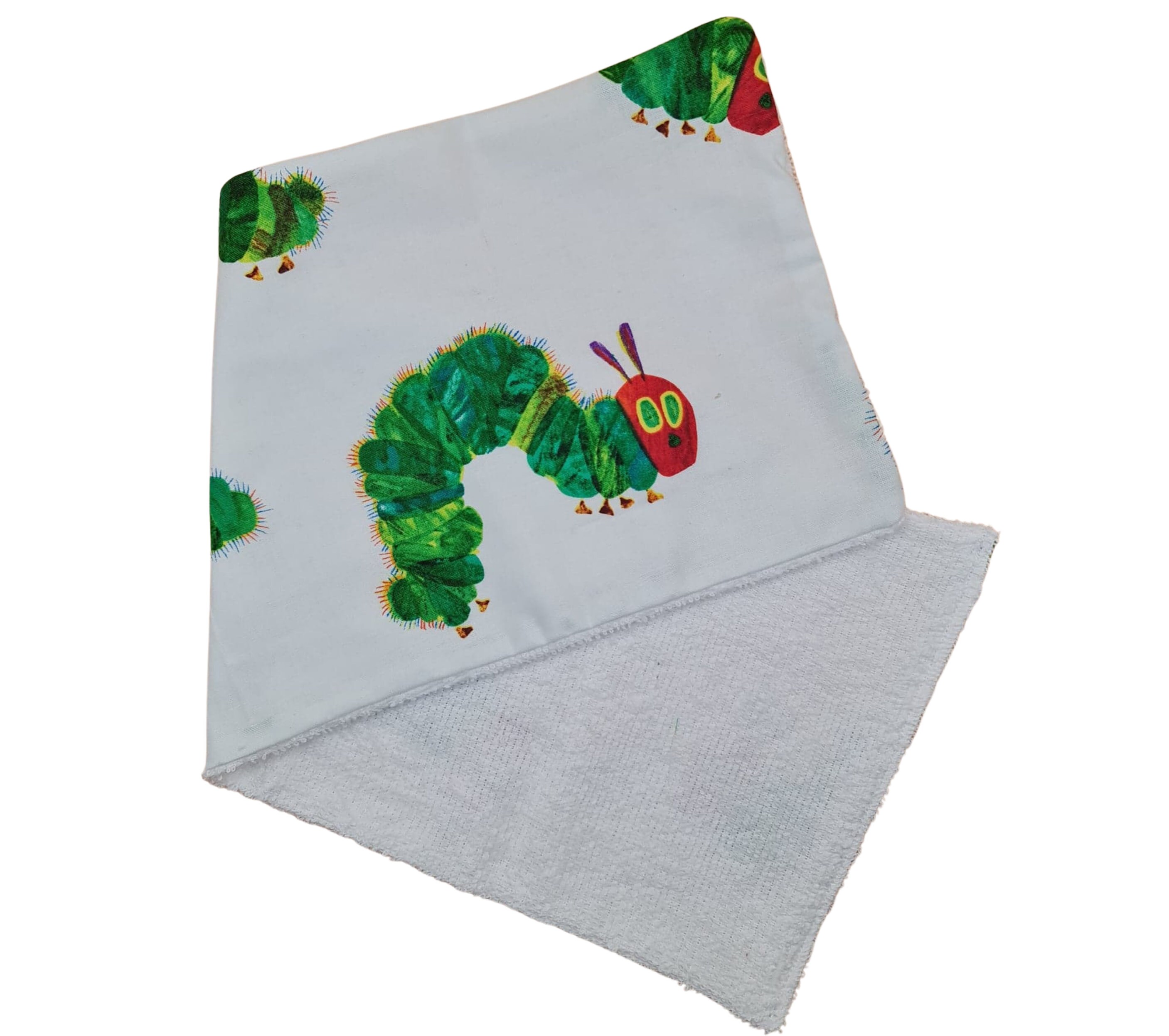 The Very Hungry Caterpillar 1 Print Burp Cloths Baby Towels Etsy