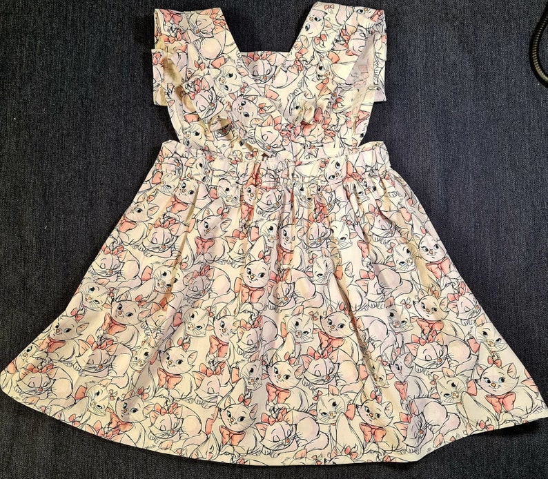 Summer Pinafore Dress Childrens Dress Marie Cat Classic Prints Girls