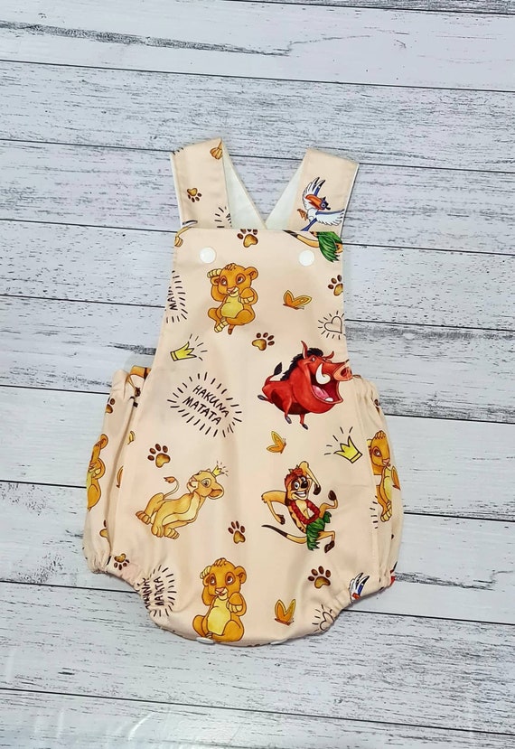 Le Roi Lion Imprimer Baby Romper Unisexe Romper Etsy France