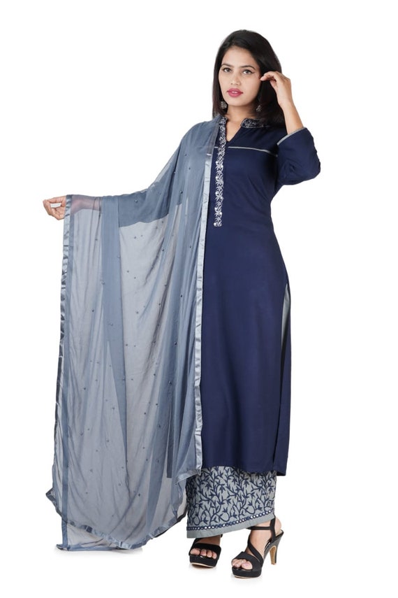 Ethnische pakistanische elegante Outfit für Frau und Mädchen Etsy