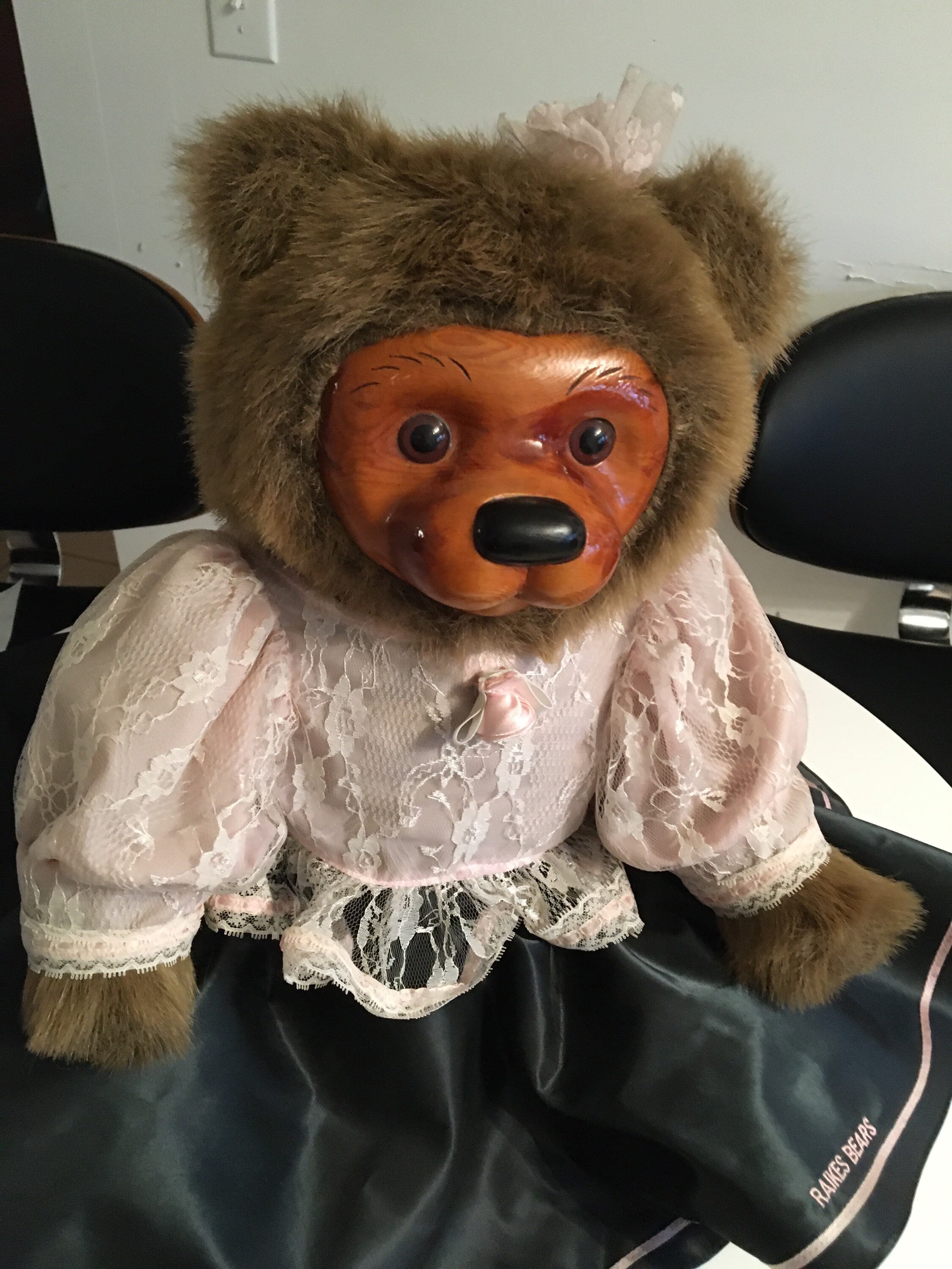 Raikes Bear Teddy Bear 1986 Stuffed Animal Wooden Bear Etsy Singapore
