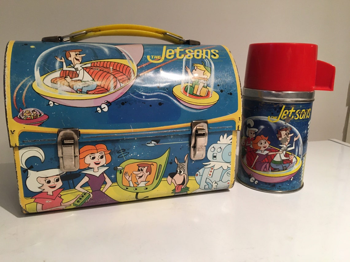 The Jetsons lunchbox sale vintage lunchbox rare metal Etsy
