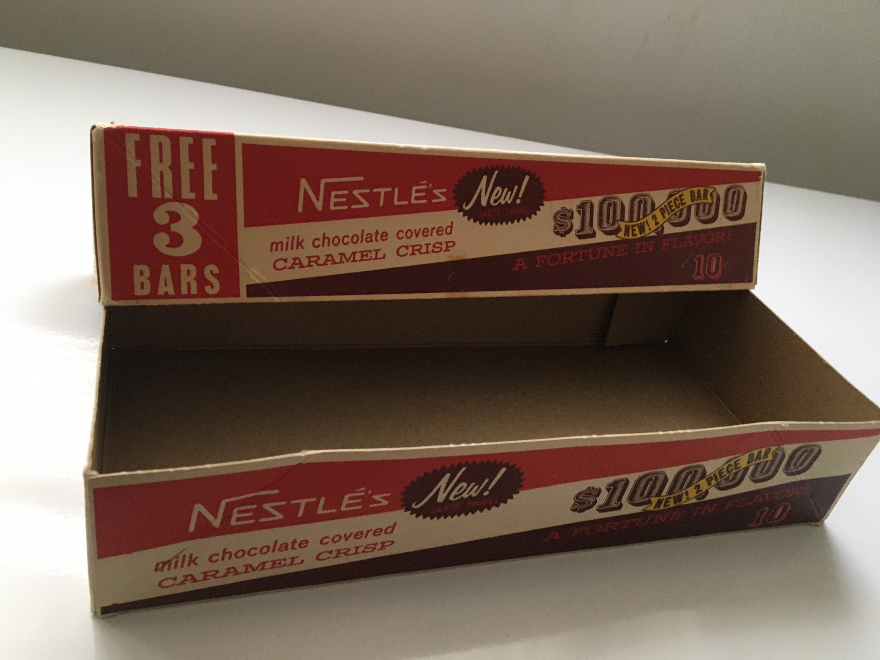 Nestles Candy Bar Box 1950s Candy Bar Box Milk Chocolate Etsy Canada