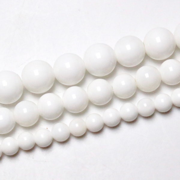 Perle de nacre 90 perles 4 mm 6mm(63) 8mm (48) 10mm(38) Qualité AA