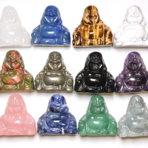 Natural stone Buddha, laughing Buddha, Buddha statue