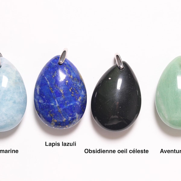 Pendentif Rectangle En Aventurine Verte Naturelle – Unique N°3 – Pierre Fine Sans Monture