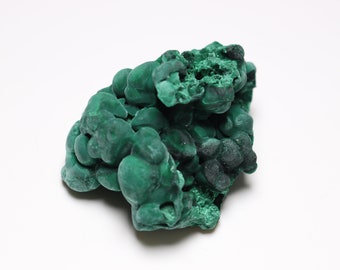 Rare Malachite Specimen 50g Natural Rough Stone, Fibrous Velvet Malachite Crystal