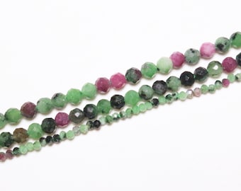 Fil De Perles Tourmaline Multicolores Facettées - 150 Pièces, 33cm - Marque Homemade