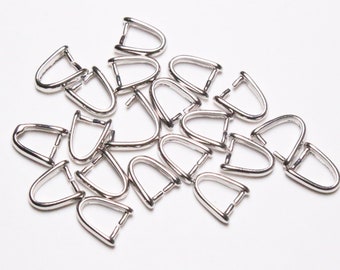 Lot of 20 Belières for Silver Brass pendant for the creation of jewelry and necklace