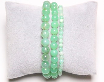 Bracciale Crisoprasio e Argento 925 - Bracciali Crisoprasio - Gioielli