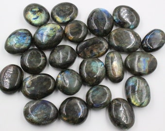 Galet en Labradorite reflet Jaune, Bleu, Multicolore, Arc-En-Ciel Pierre labradorite naturelle polie pierre de protection