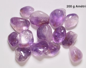 Ametrine tumbled stone in semi-precious natural stone