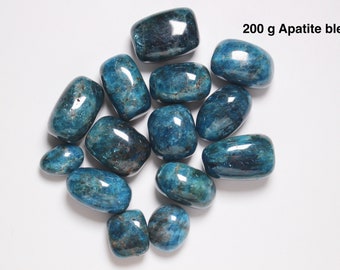 Blue Apatite tumbled stone in natural stone