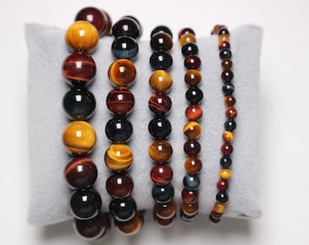 Assorted Faceted Natural Stone Bead For Jewelry Making Bracelet 4//6//8//10//12 MM