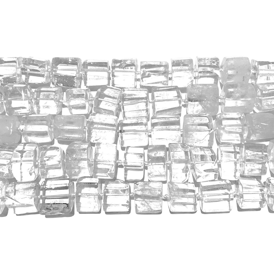 Rock Crystal Bead Thread, Cubic Shape - Etsy