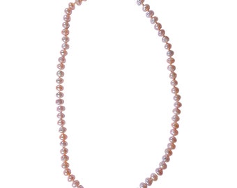 Collana Bobino - Perle d'Acqua Dolce Bianche - 5/5.5mm, AA