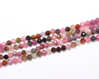 Lot De Perles En Quartz Rose Facettées 14x10mm Ovales - Fil D'environ 39cm (28 Pièces) - Neuf