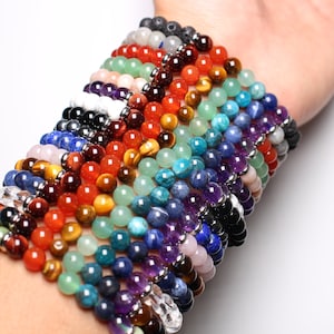 7 Braccialetti Con Pietre Chakra Braccialetti Curativi Con Pietre Preziose Naturali Donne E Ragazze Corda Intrecciata Con Catena Da Polso Yoga Da 1,46 € | DHgate