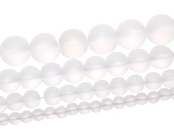 Alambre para abalorios de cristal de roca mate