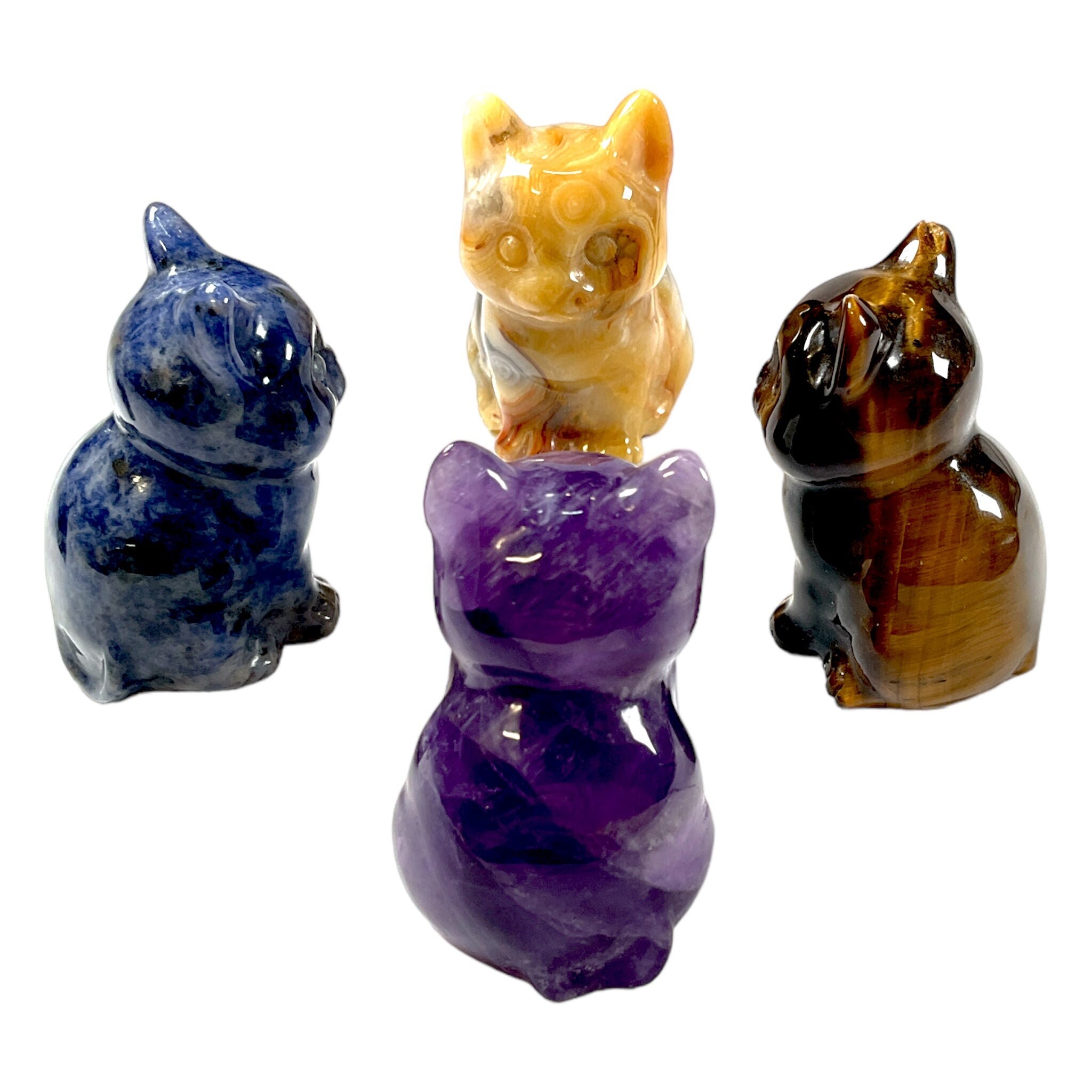 ソーダライト猫の置物 - Etsy 日本