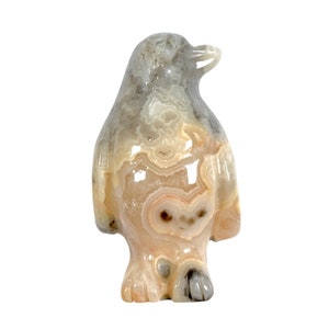 Crazy Agate Penguin Figurine