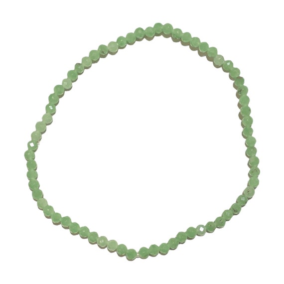 ファセット ブレスレット 3mm グリーン エンジェライト - Etsy 日本