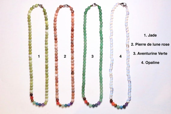 7 Chakras Natural Pearl Necklace 6 Mm 