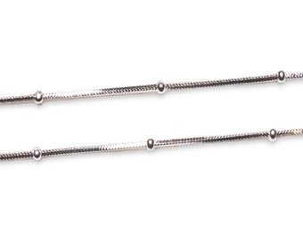 Silver stainless steel chain 45/50 cm - hypoallergenic