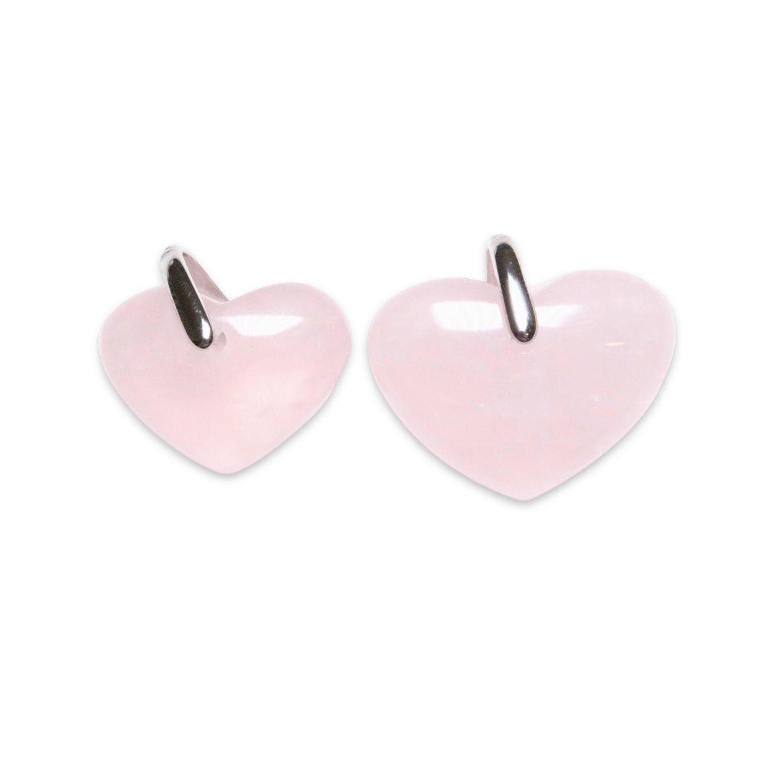 Pendentif Coeur En Quartz Rose Percé - Pierre Naturelle - Marque Naturosphère - Neuf Avec étiquette