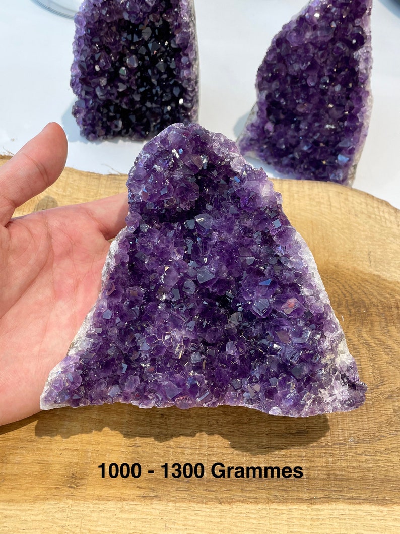 Amethyst-Geode AAA 300-1300 g, Amethyst-Druse aus natürlichem Halbedelstein Amethyst Roher großer Amethyst 1000 - 1300 Grammes