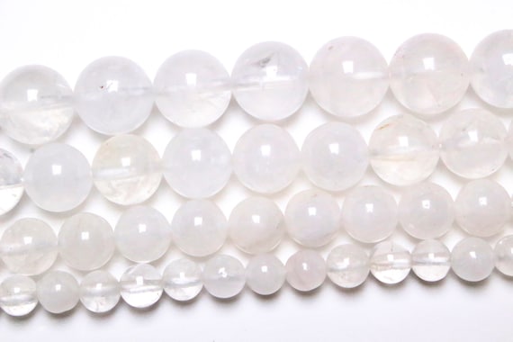 Milky Quartz Pearl 63 Natural Beads in 6mm 8mm48 10mm38 12mm32