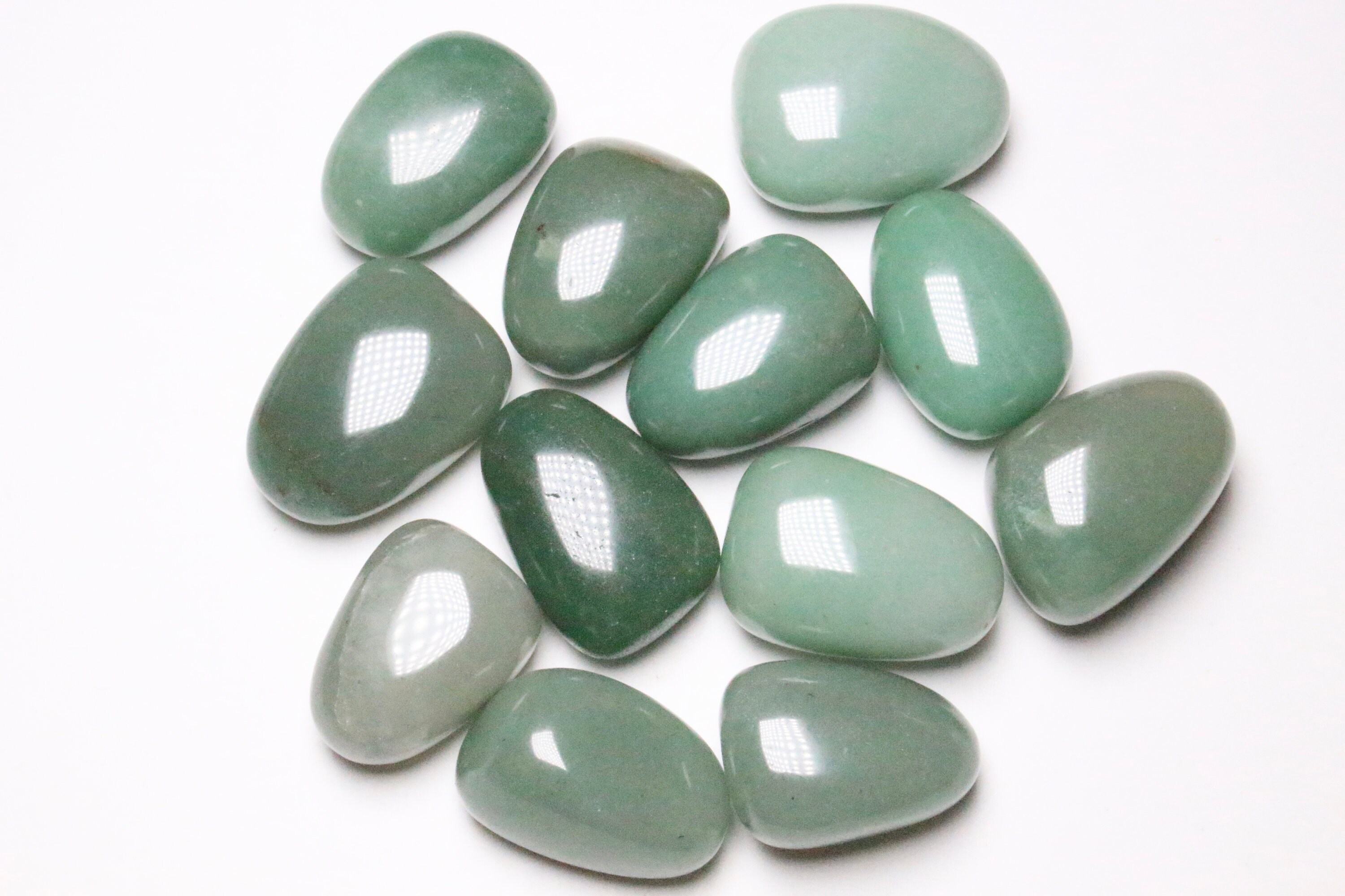 Pierre Roulée en Aventurine Verte Pierre Naturelle Semi-Précieuse