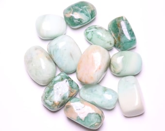 Green Smithsonite Tumbled Stone 200g Natural Stone