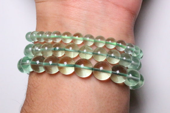 Bracciale Giada Lemon, Elastico, Sfere 14mm - Bracciali Elastici A - Foto 4