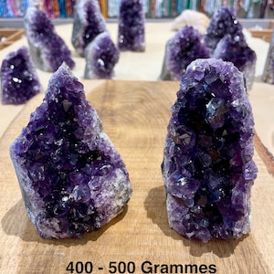 Amethyst-Geode AAA 300-1300 g, Amethyst-Druse aus natürlichem Halbedelstein Amethyst Roher großer Amethyst 400 - 500 Grammes