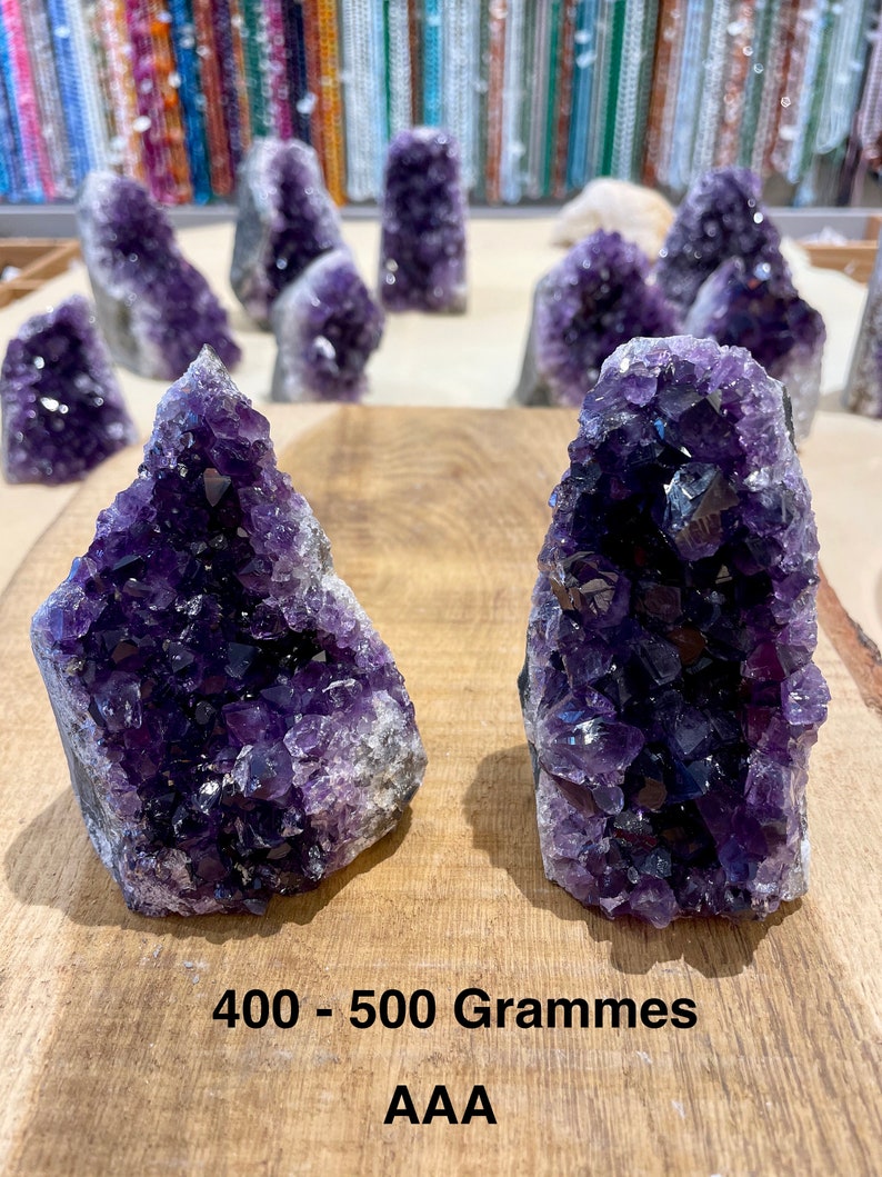 Amethyst-Geode AAA 300-1300 g, Amethyst-Druse aus natürlichem Halbedelstein Amethyst Roher großer Amethyst 400 - 500 Grammes